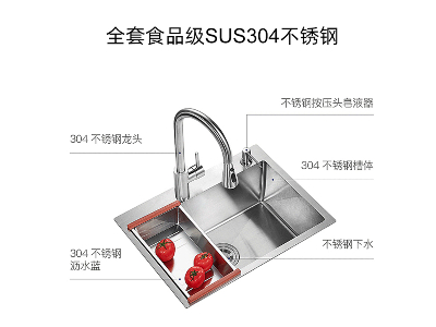 LR-D2522-10不銹鋼圓角單盆